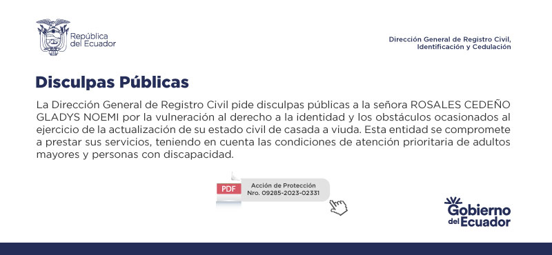 DISCULPAS PÚBLICAS