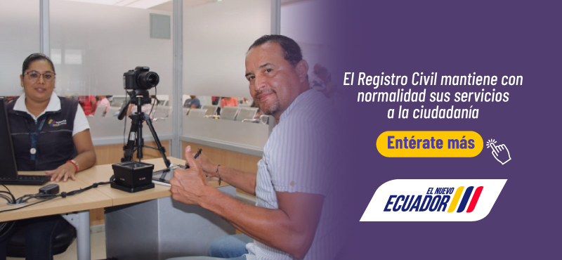 BOLETÍN: El Registro Civil mantiene con normalidad sus servicios  a la ciudadanía